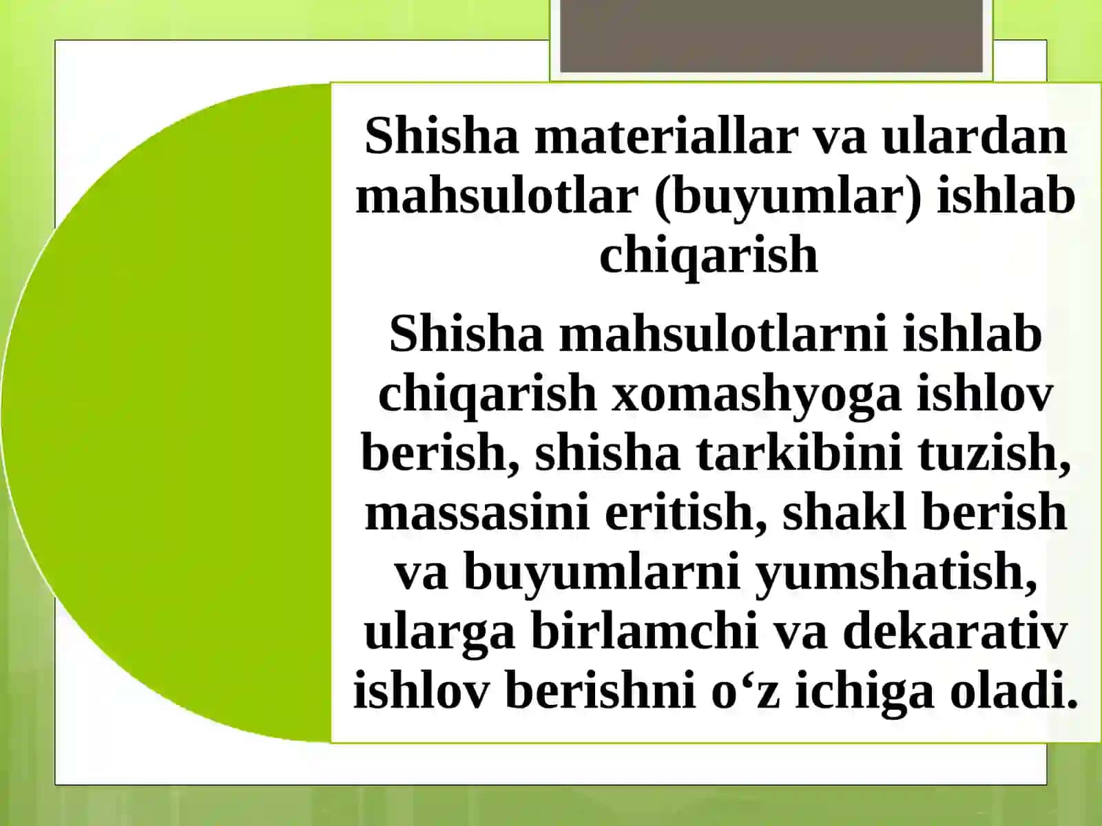 Shishamateriallar 2