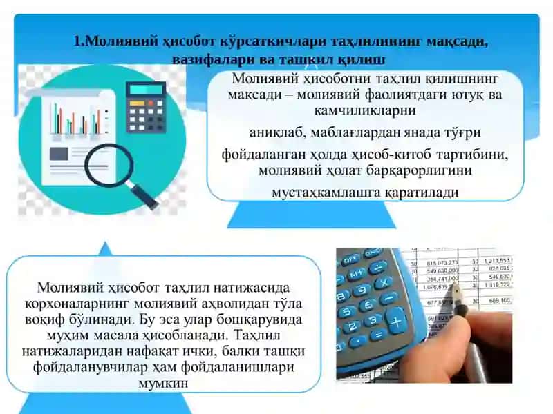 Molijaviy hisobot korsatkichlari tahqiqoti 2