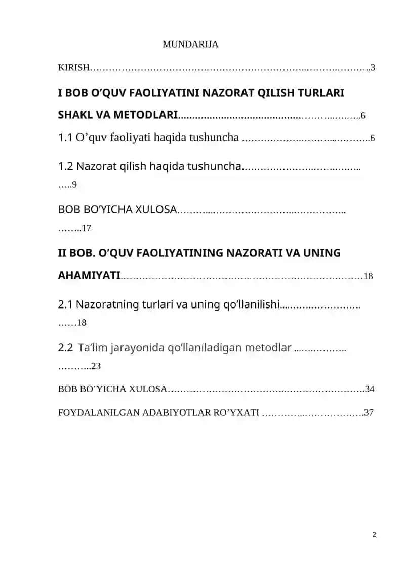 O`zbekiston Respublikasi Oliy va O’rta Maxsus Ta’lim Vazirligi 2
