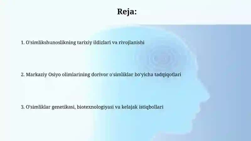 Oʻrta Osiyo olimlarining oʻsimliklar haqidagi fikrlari 2