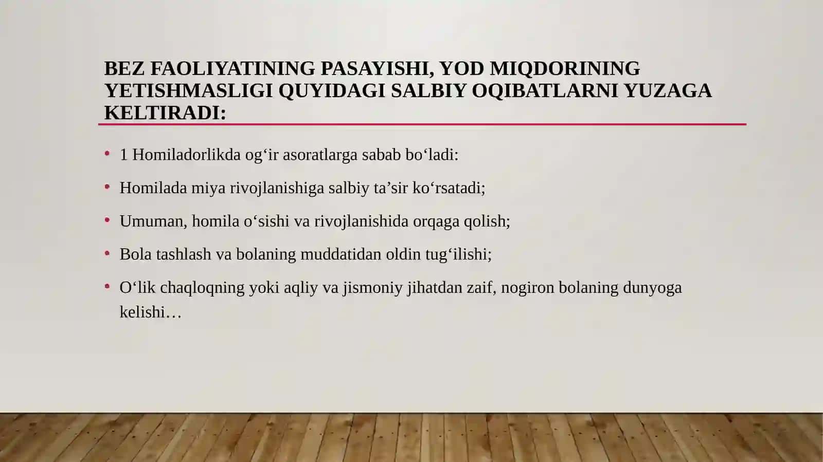 Endemik buqoq biokimyo 13-mavzu 2