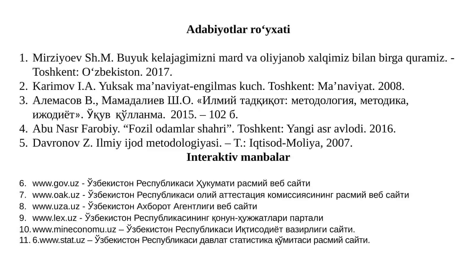 Tadqiqot mavzusini tanlash 2