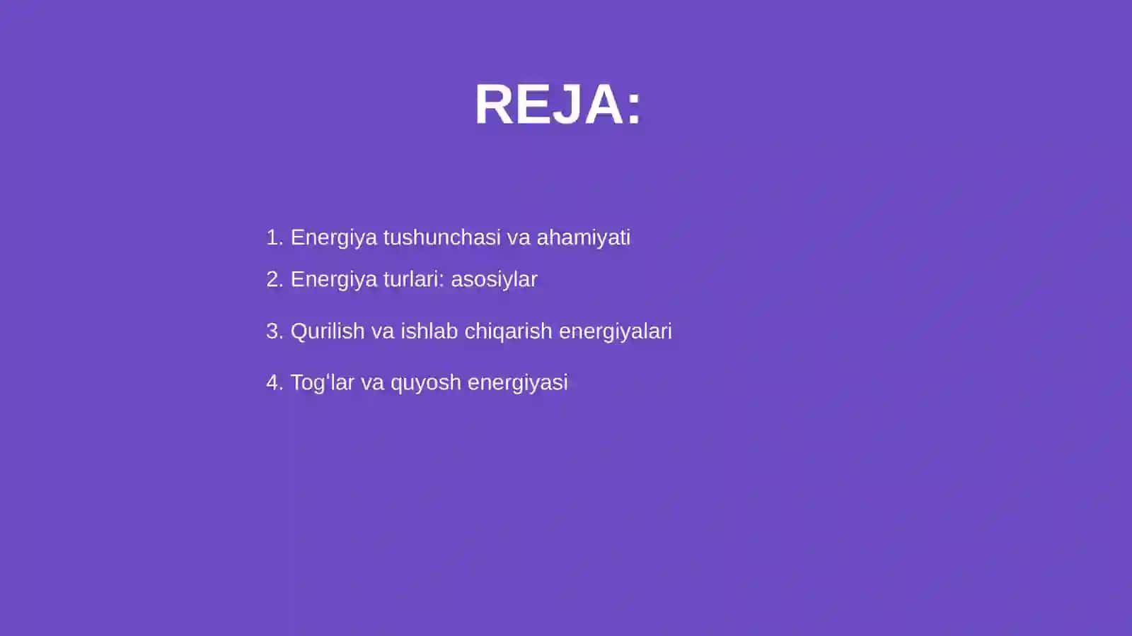 Energiya va uning turlari 2