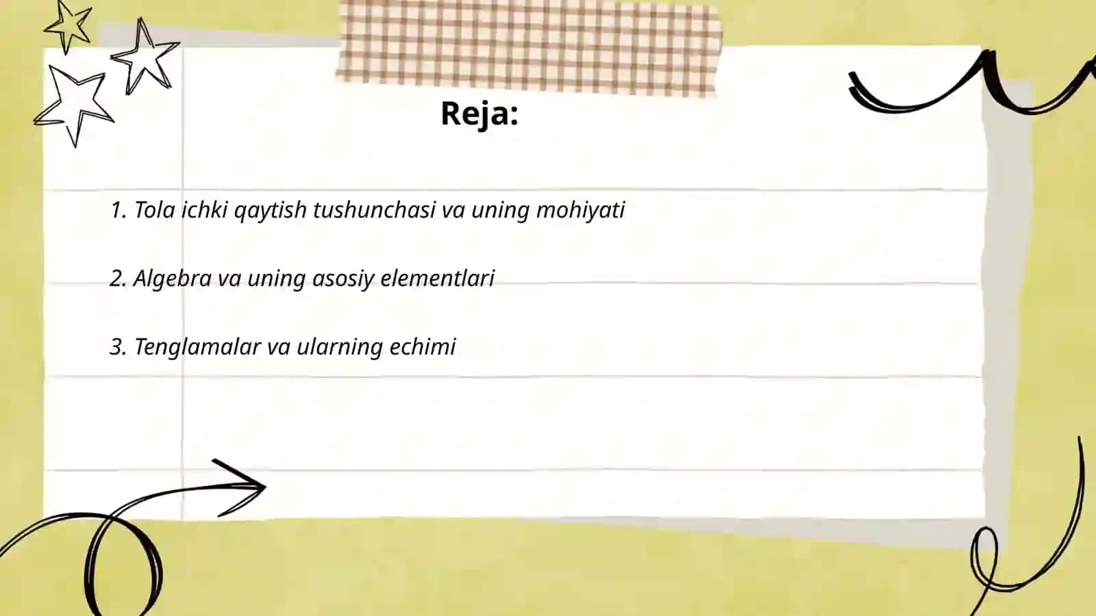 Tola ichki qaytish mavzusini oʻqitish metodikasi 2