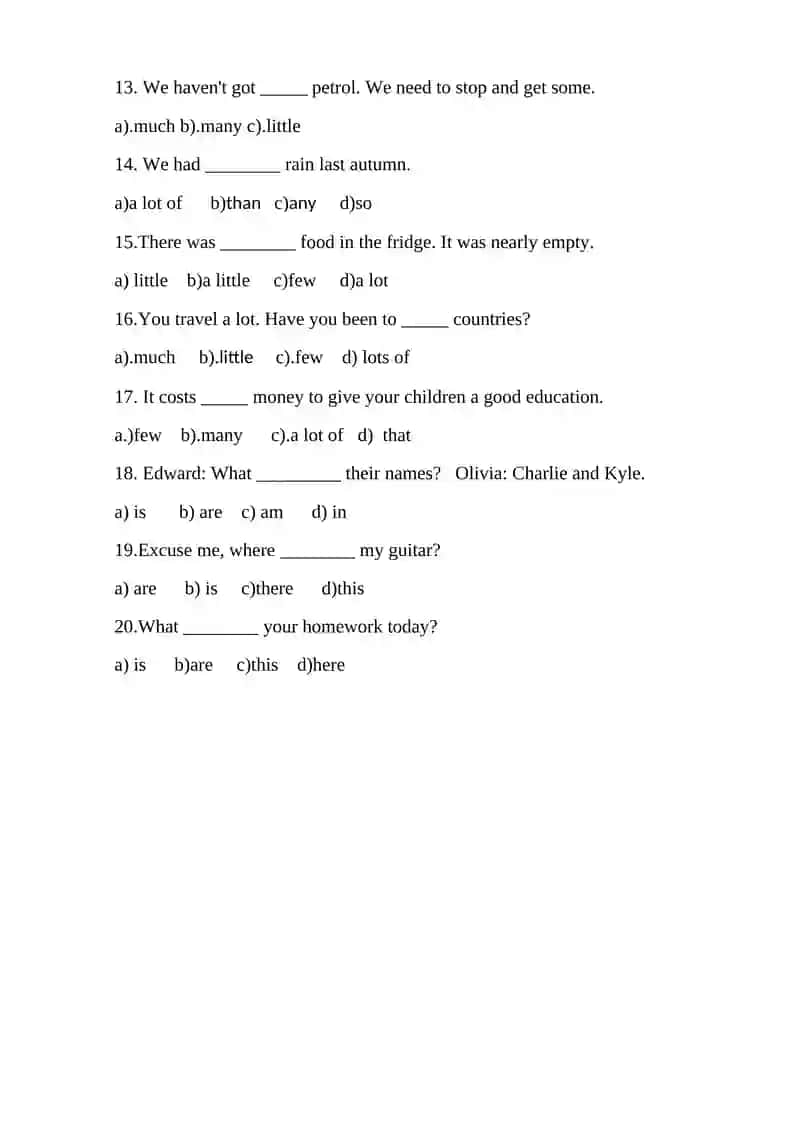 Test your grammar 2