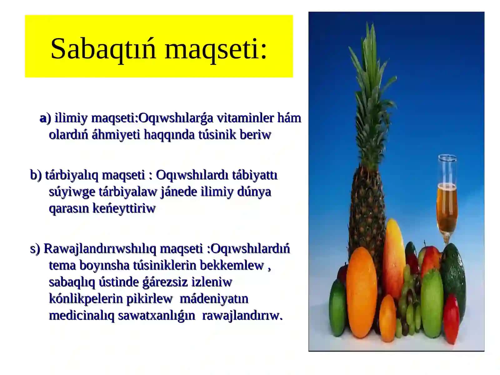 Vitaminler hám olardıń áhmiyeti 2