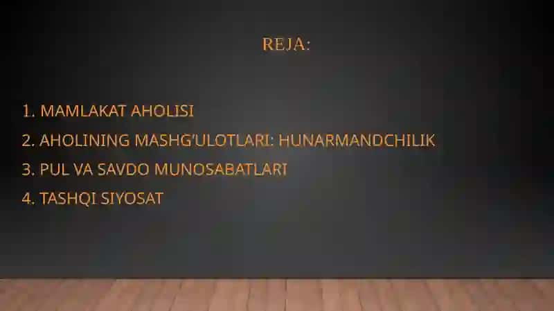 MANG‘ITLAR DAVRIDA IJTIMOIY-IQTISODIYHAYOT 2