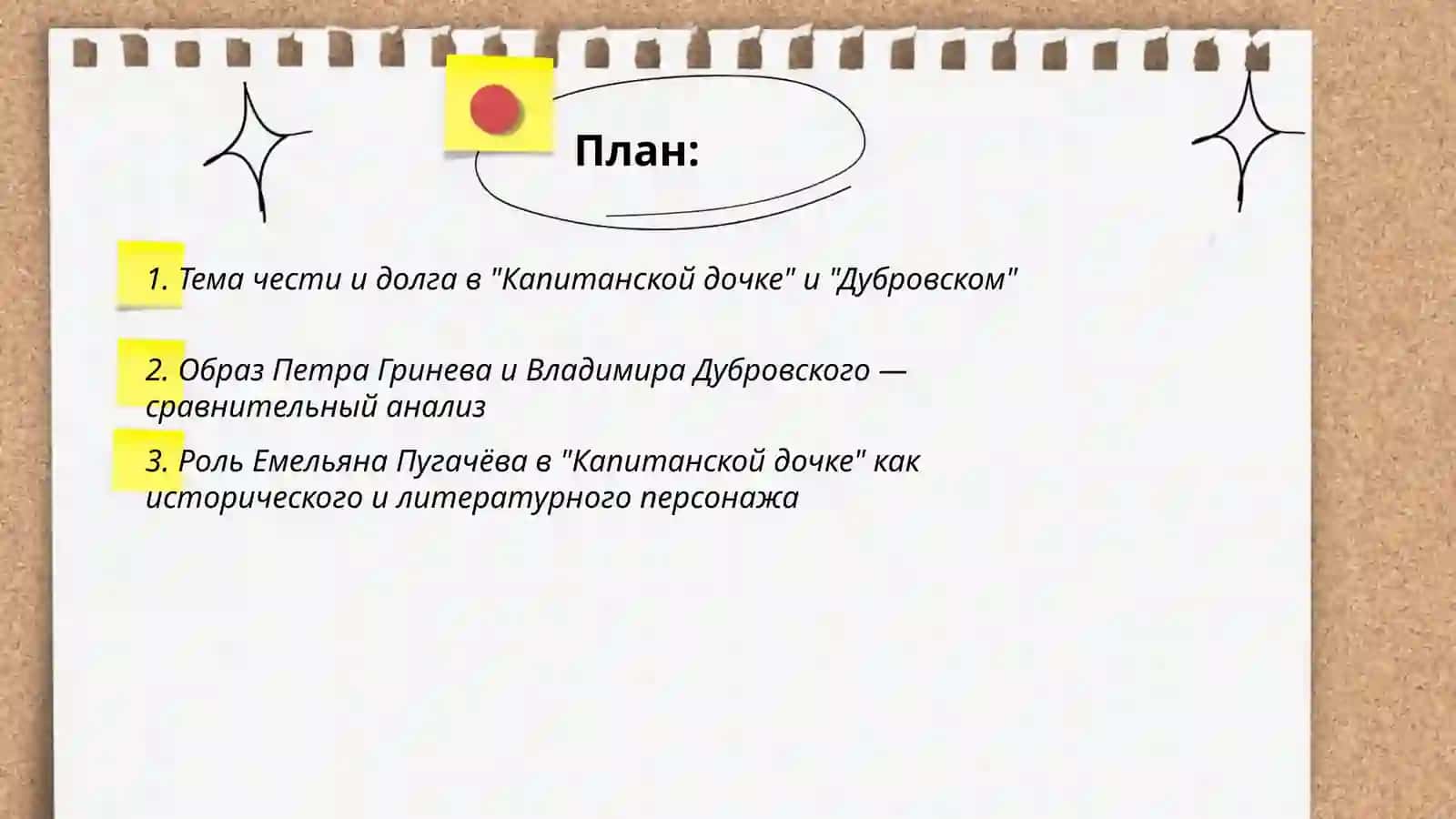 Mavzu: Тема чести и долга в "Капитанской дочке" и "Дубровском" 2