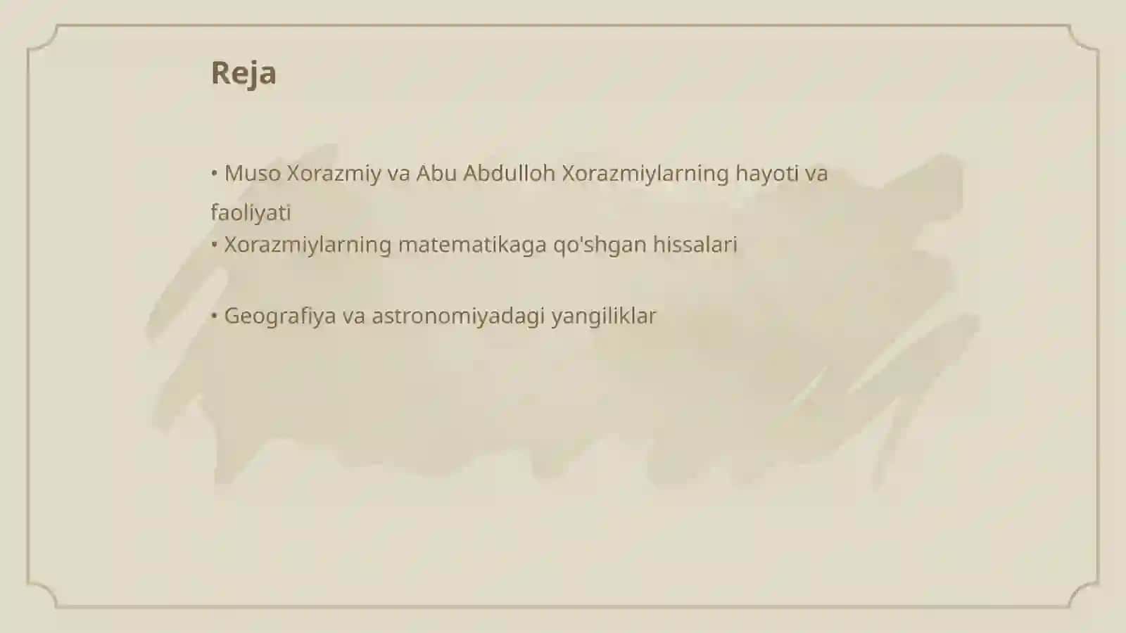 Muso Xorazmiy va Abu Abdulloh Xorazmiylarning dunyo sivilizatsiyasidagi o'rni. Abu Nasr Farobiy ulug' qomusiy alloma...j 2