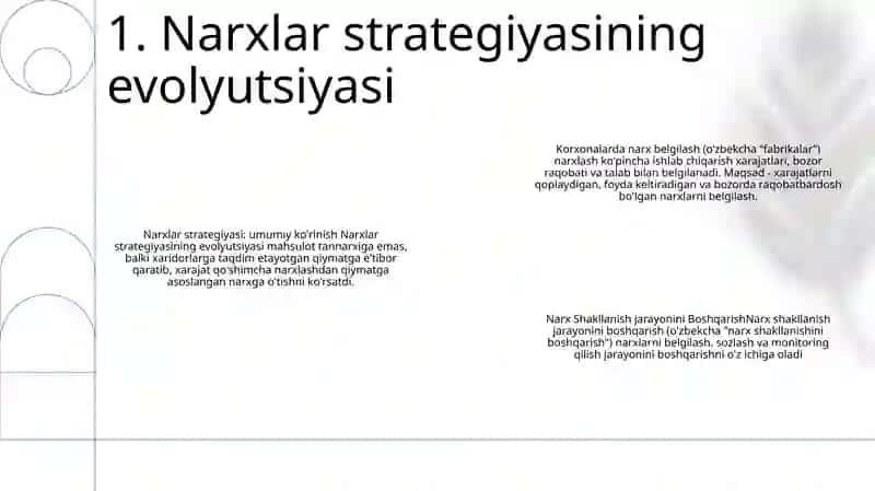 Korxonalarda Narx Shakllanish Jarayonini Boshqarish 2
