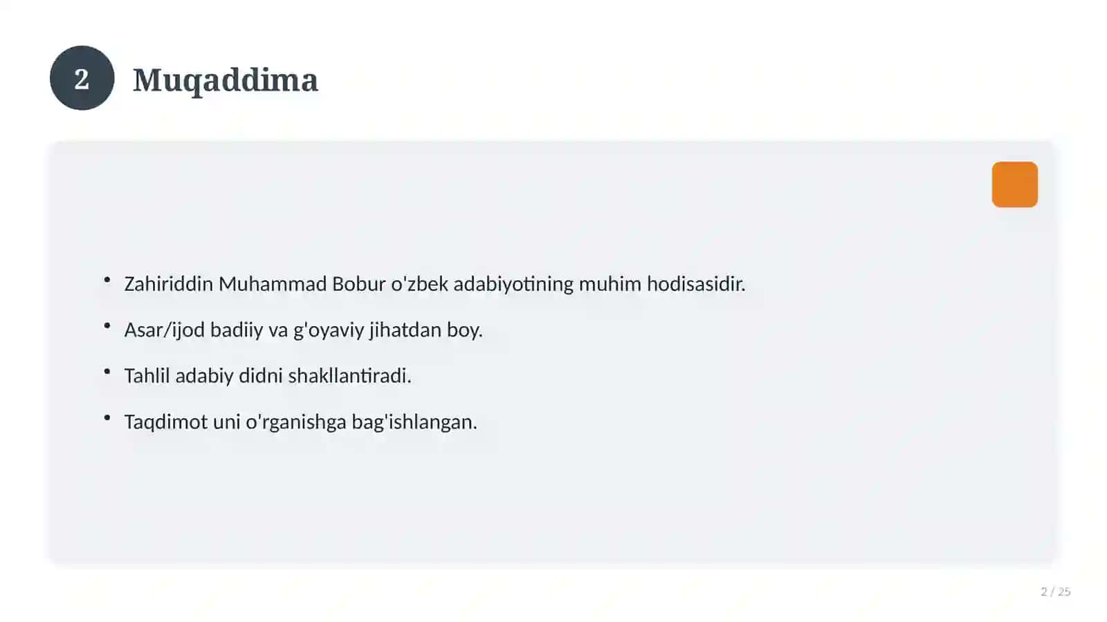Zahiriddin Muhammad Bobur 2