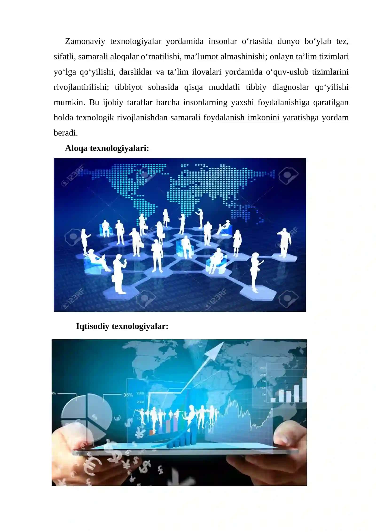 Zamonaviy texnik va dasturiy vositalar bilan tanishtirish 2