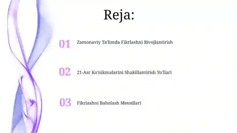 Zamonaviy Ta'limda Fikrlashni Rivojlantirish 2