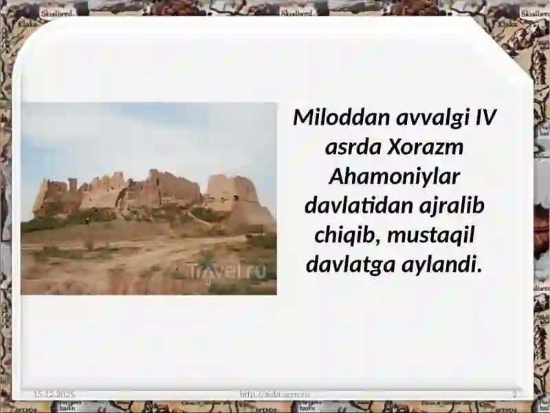 Qadimgi Xorazm, Qang‘va Dovondavlati 2