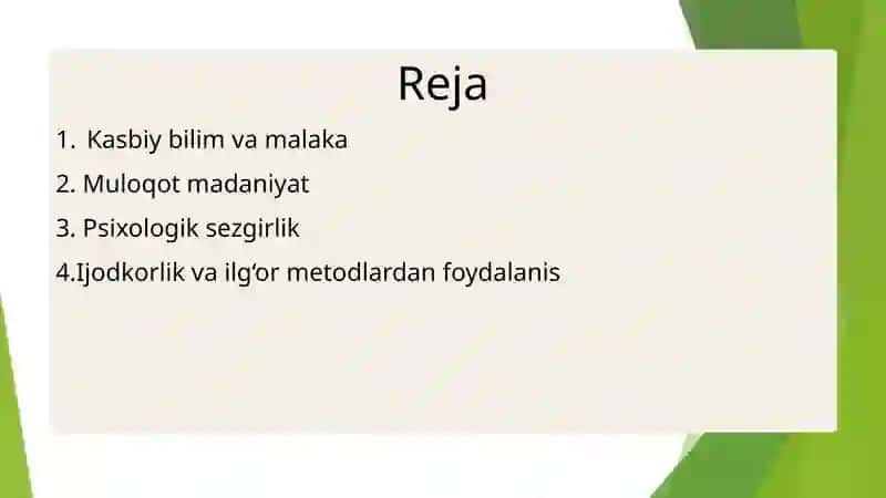 Oʻqituvchining Pedagogik Mahorati 2