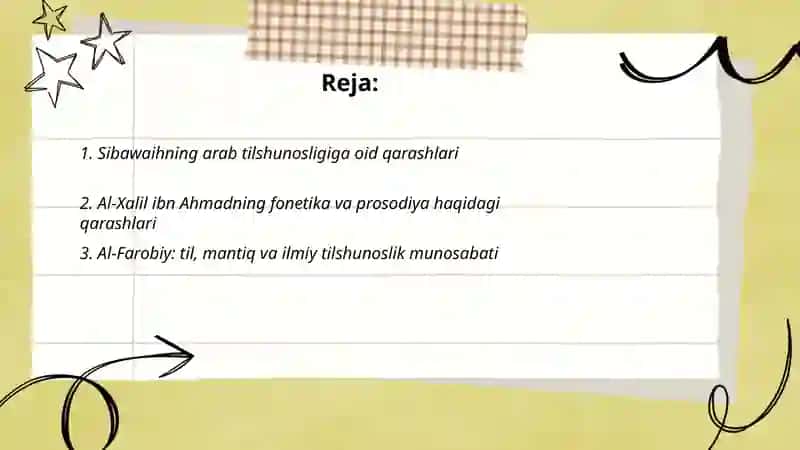 Sharq mutafakkirlarining tilshunoslikka oid qarashlari 2