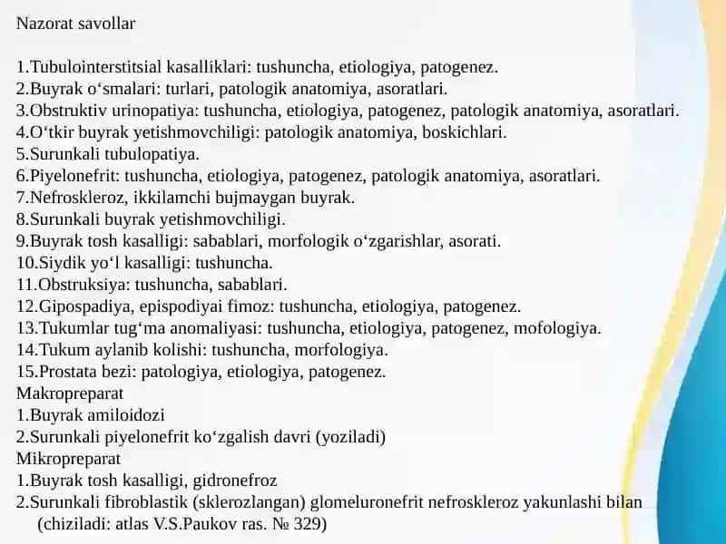 Buyrak kasalliklari 2