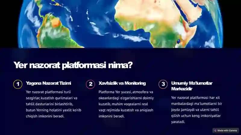 Yer nazorat platformasi 2