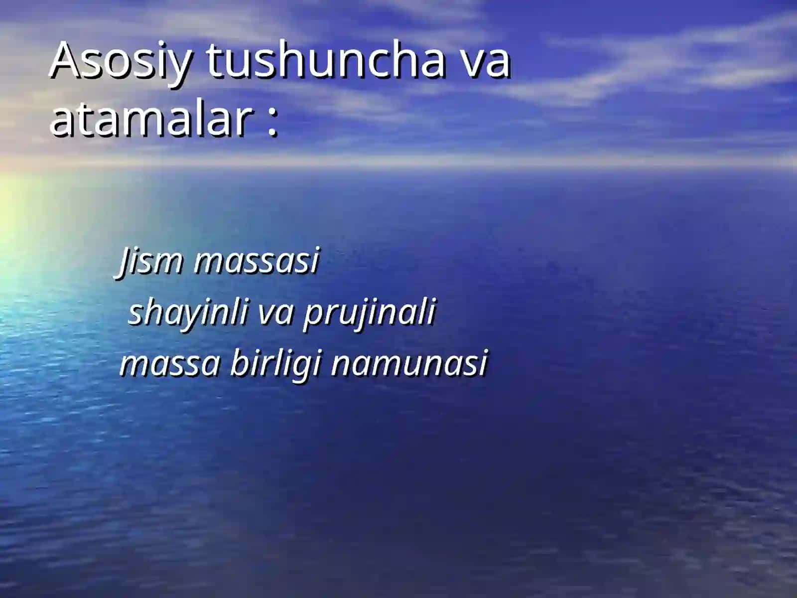 Tekis o’zgaruvchan harakat tezligi 2
