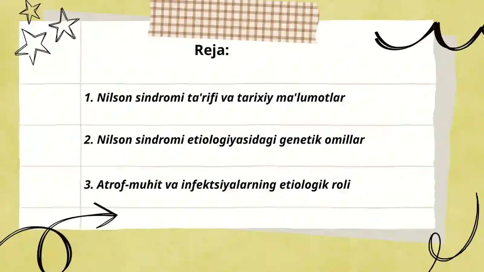Nilson sindromi etiologiyasi patogenezi klinikasi tekshirish usullari,davolash usullari 2