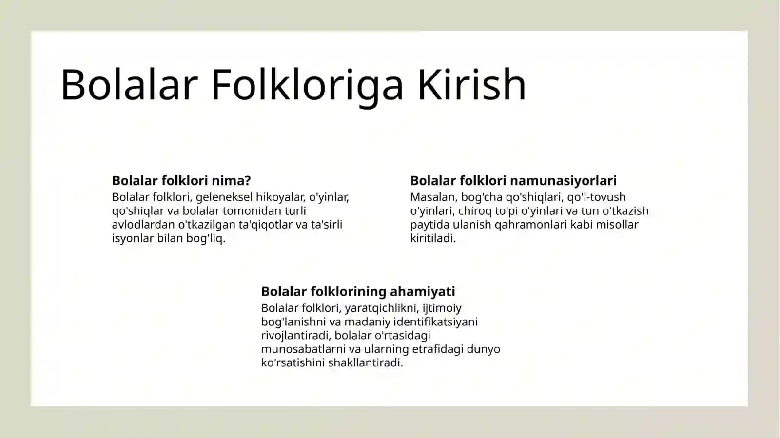 Bolalar folklori 2