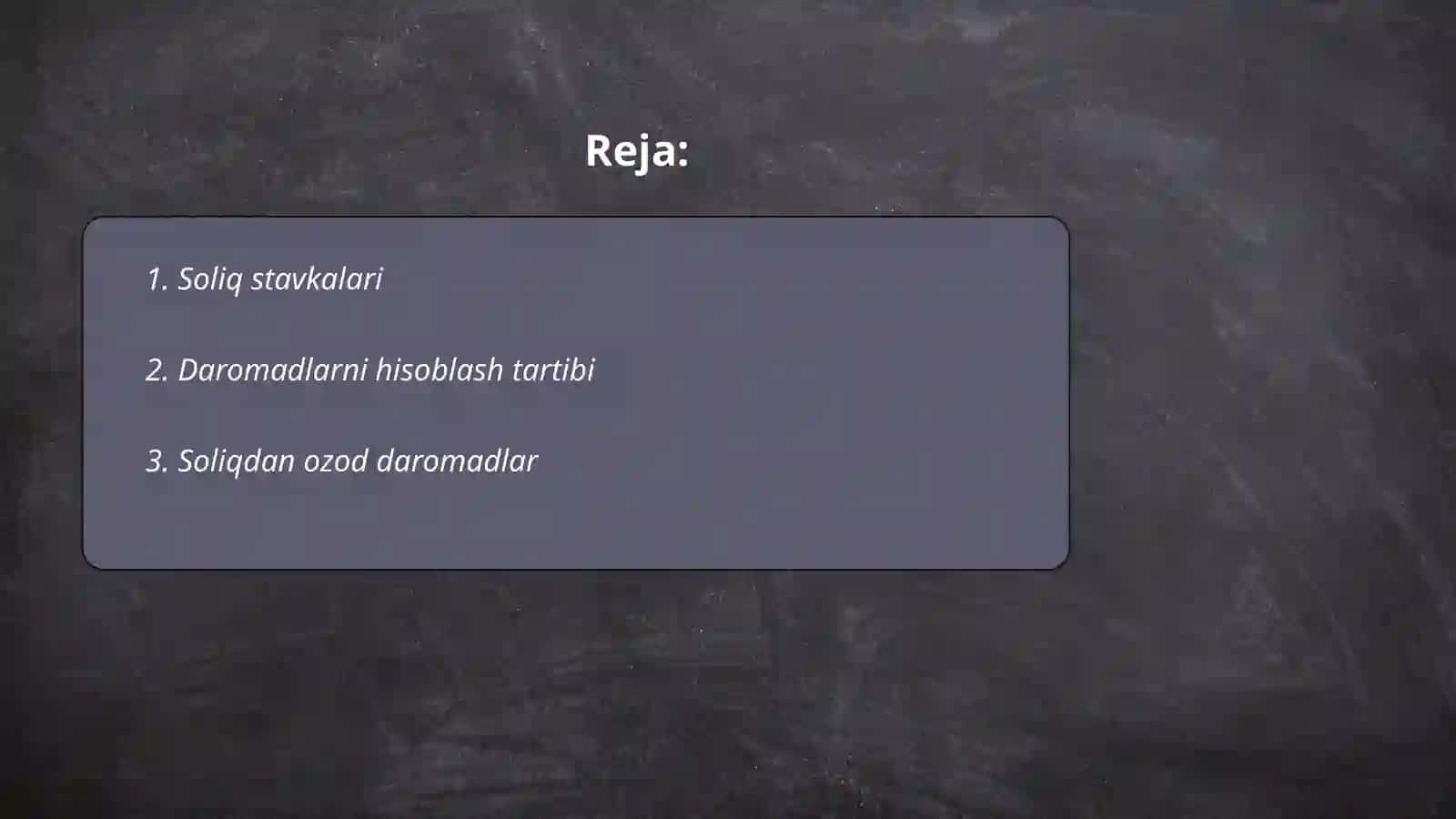 Jismoniy shaxslardan olinadigan daromad solig’i 2