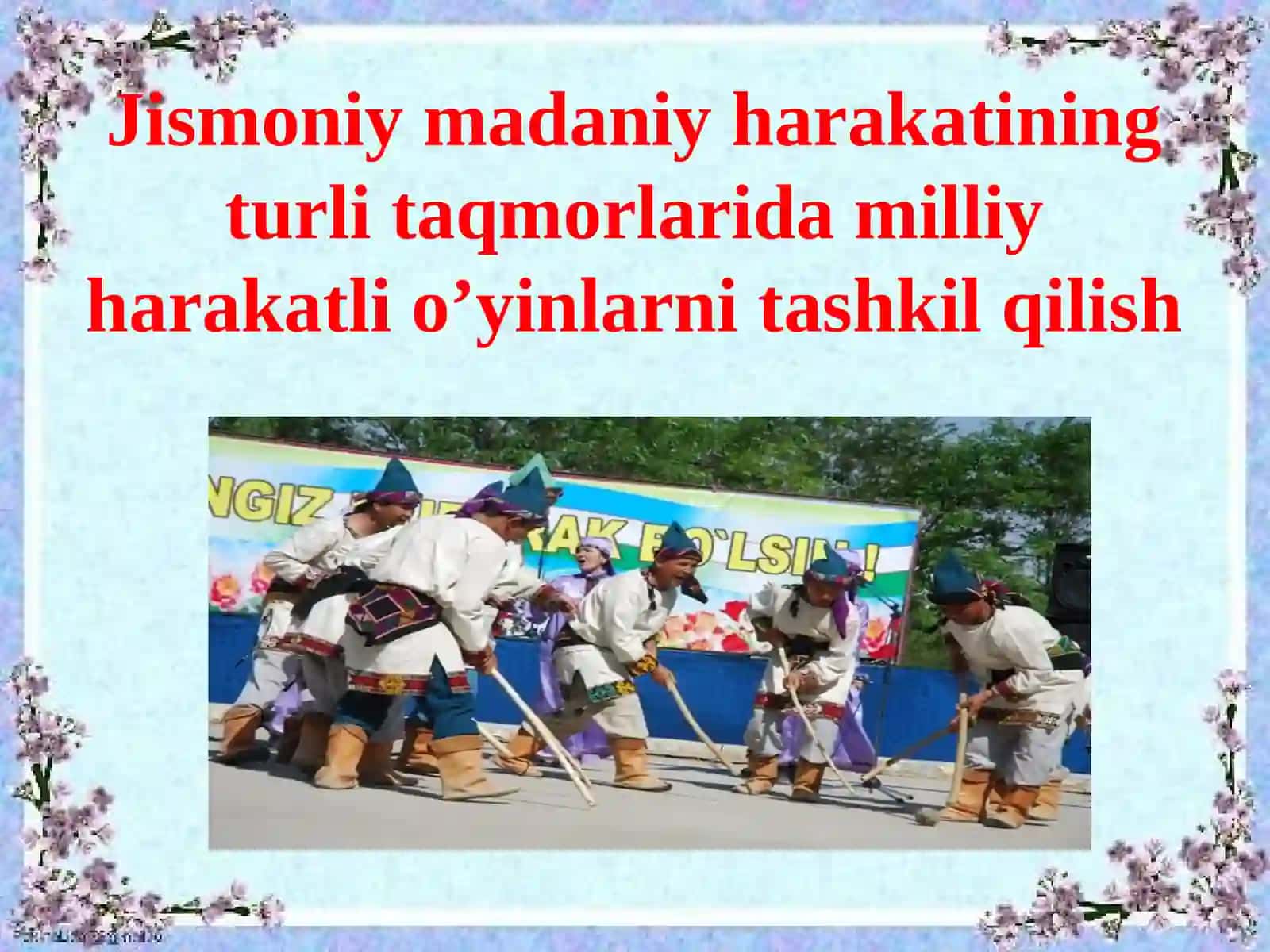 Jismoniymadaniyharakatining turlitaqmorlari 2