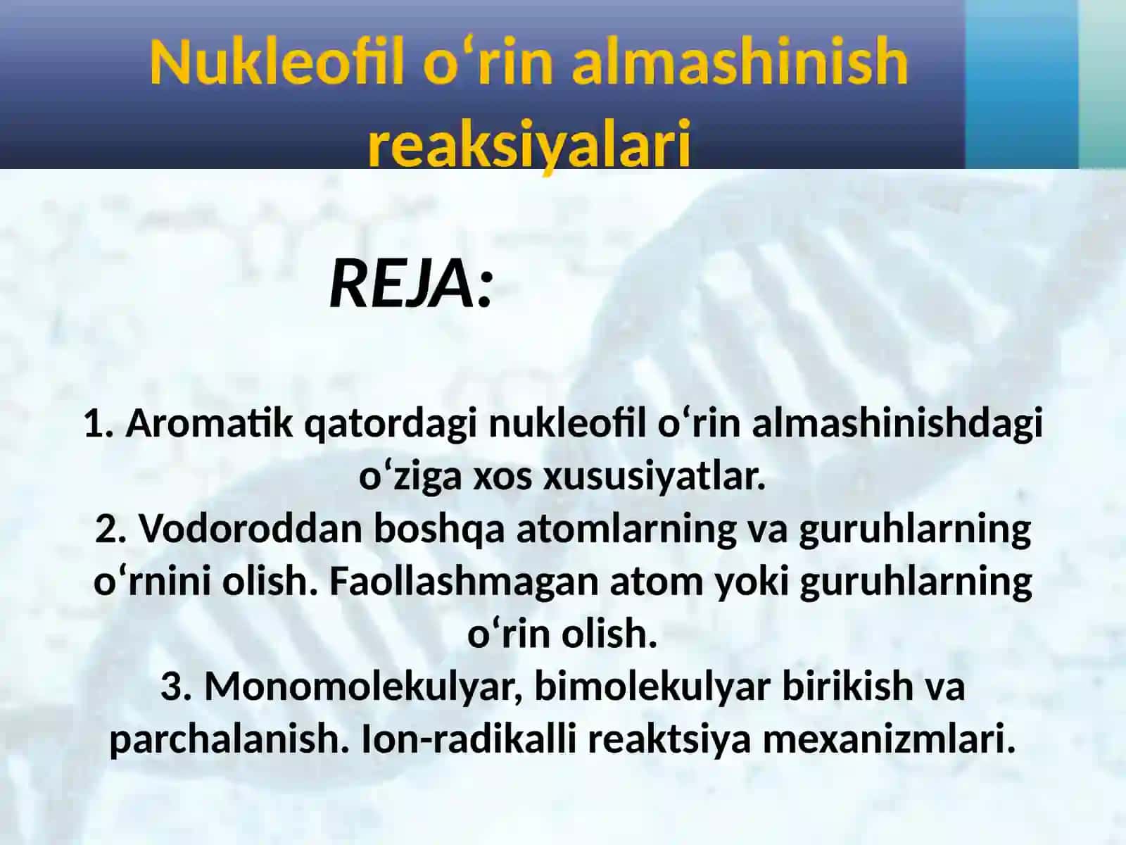 Organik birikmalar reaksiyalar mexanizmlari 2