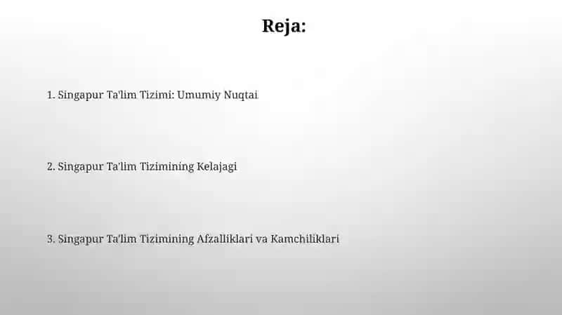 Singapur taʼlim tizimi 2