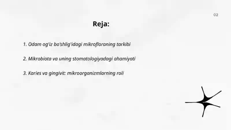 Stomatologiyada mikroorganizmlar va ularning roli 2