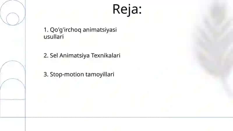 Klassik animatsiya usullari (grafik animatsiya) (qoʻgʻirchoq animatsiya) 2