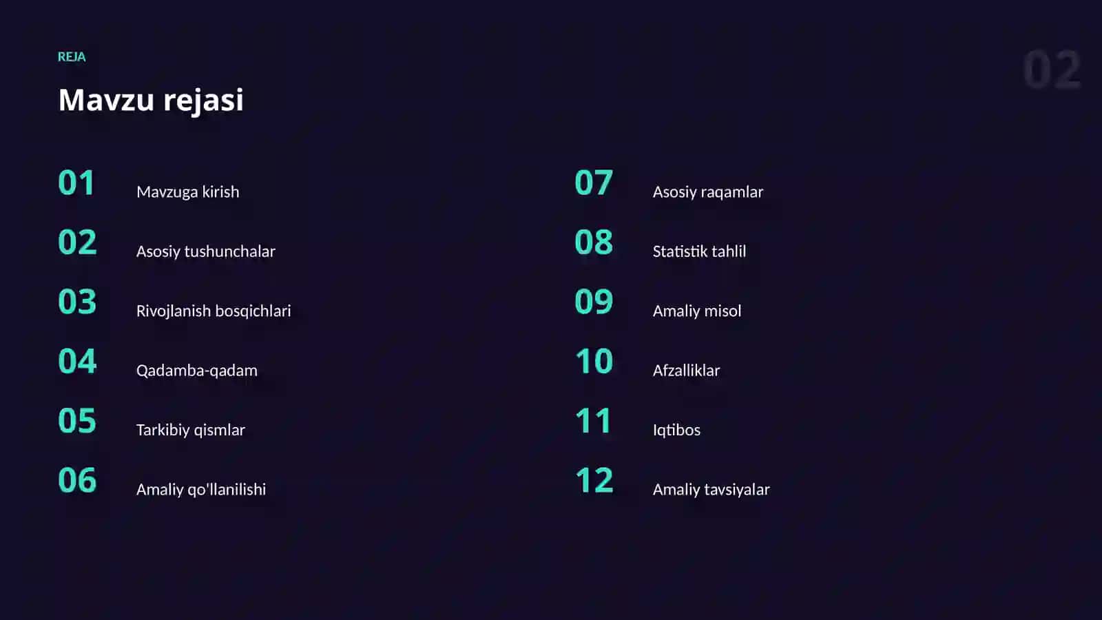 Datasetlar va ma'lumot 2