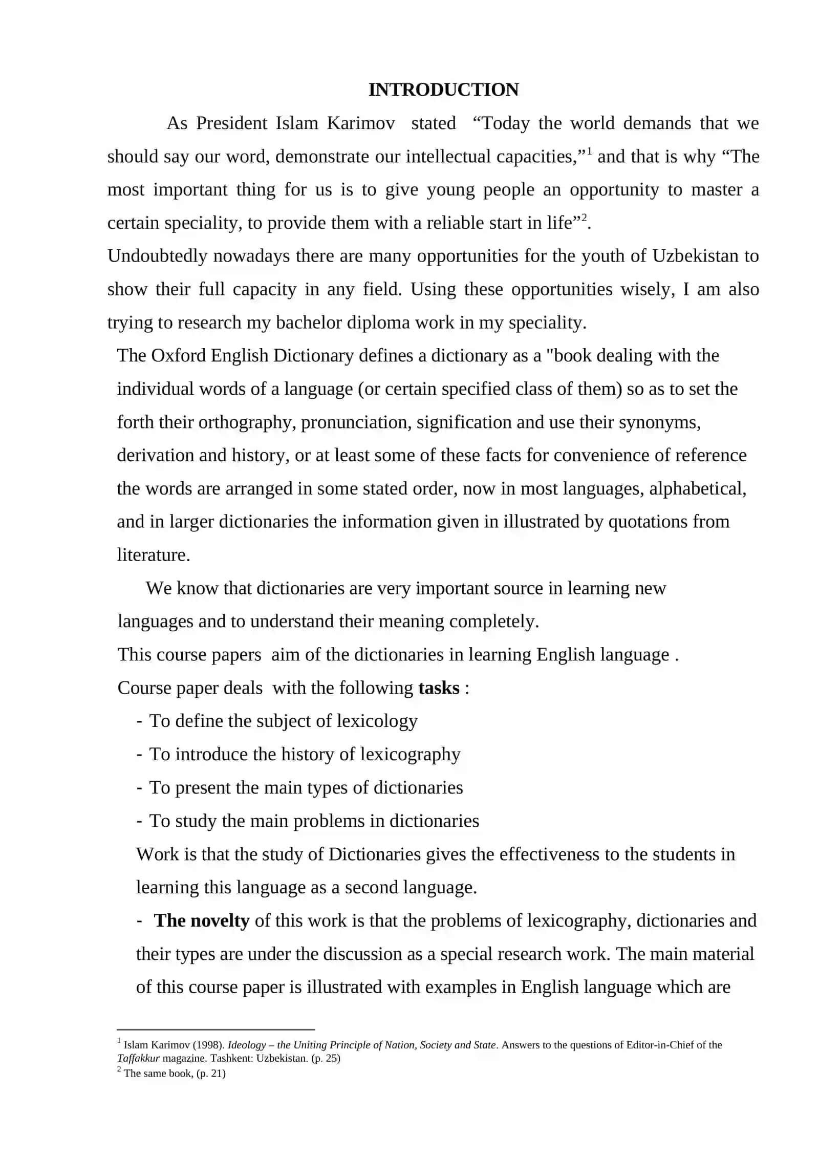 Dictionaries: Historical and Contemporary Variation 2