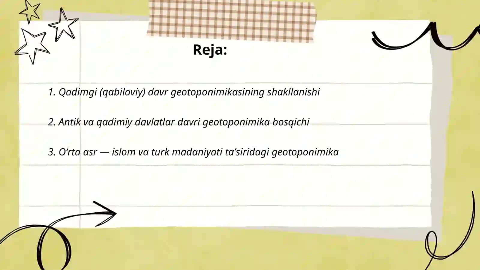 Geotoponimikaning asosiy rivojlanish bosqichlari 2