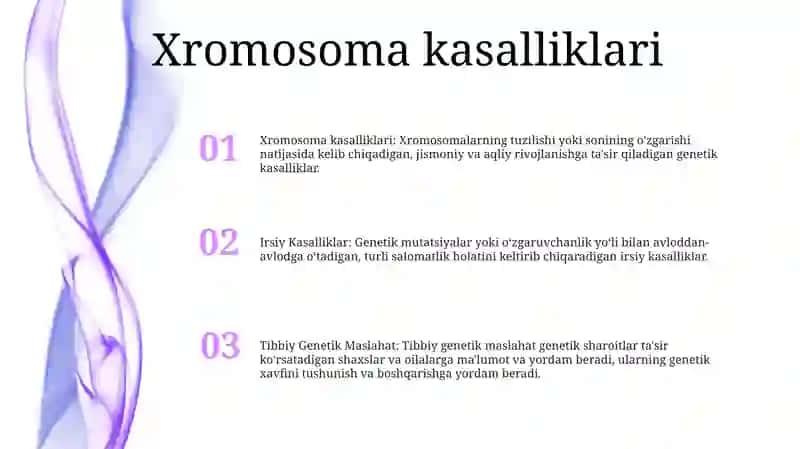 Irsiy Kasalliklar Xromosoma Va Gen Kasalliklar 2