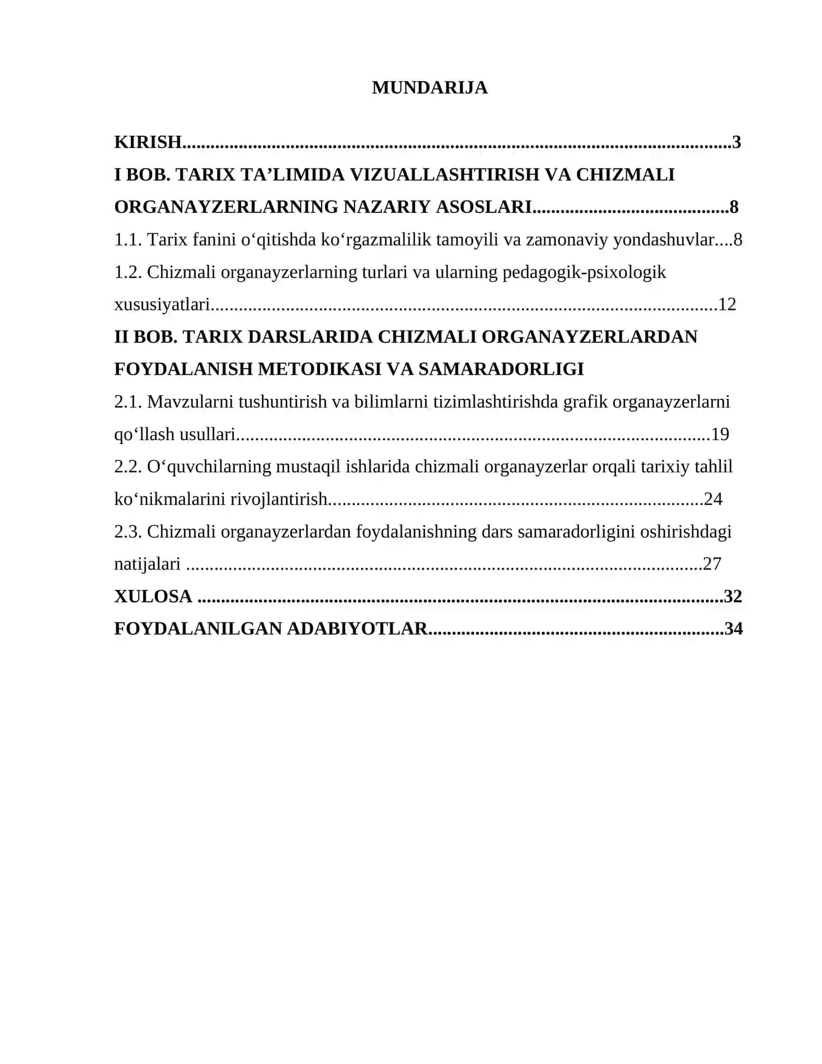 Tarix ta’limida chizmali organazerlar texnikasidan foydalanish 2