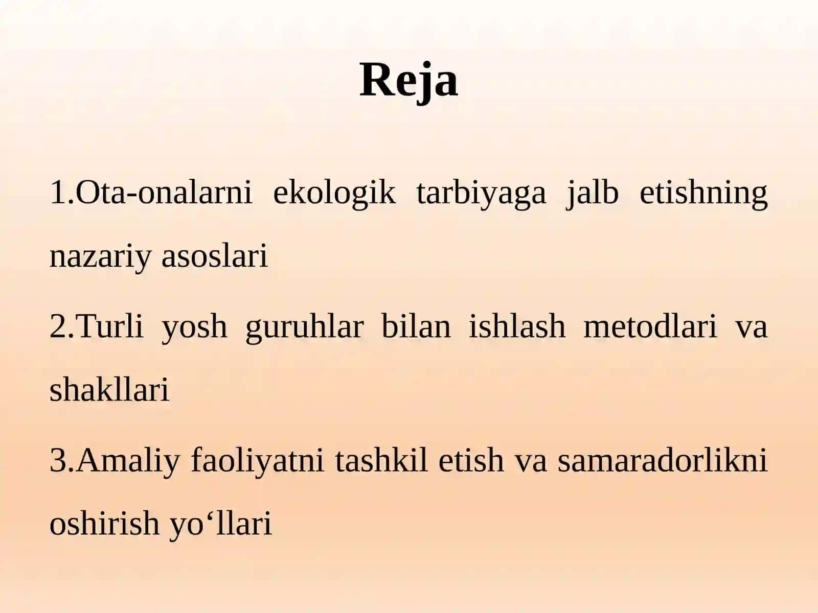 Turli yosh guruhlar ota-onalarini tabiat bilan tanishtirish ishlariga jalb etish 2