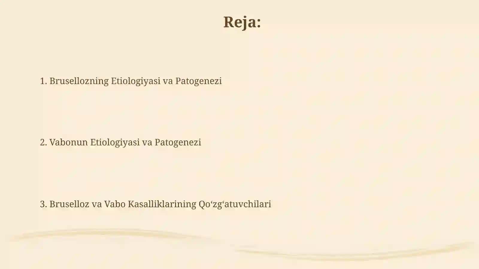 Mikrabiologiya: Brutsellyoz va o'lat qo'zg'atuvchilari 2