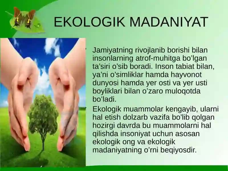 EKOLOGIK MADANIYAT 2