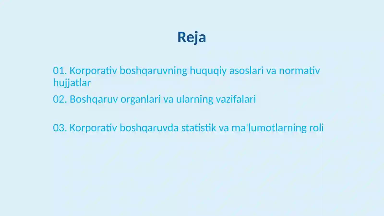 Korporativ boshqaruvning huquqiy asoslari 2