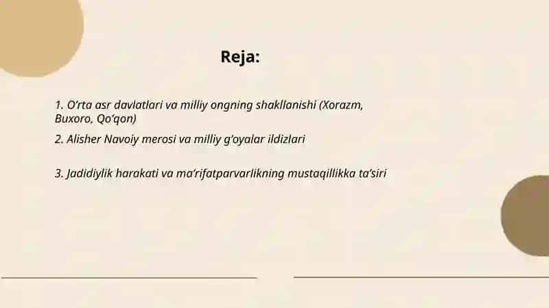 O'zbekistonda mustaqillik gʼoyalarining tarixiy asoslari 2