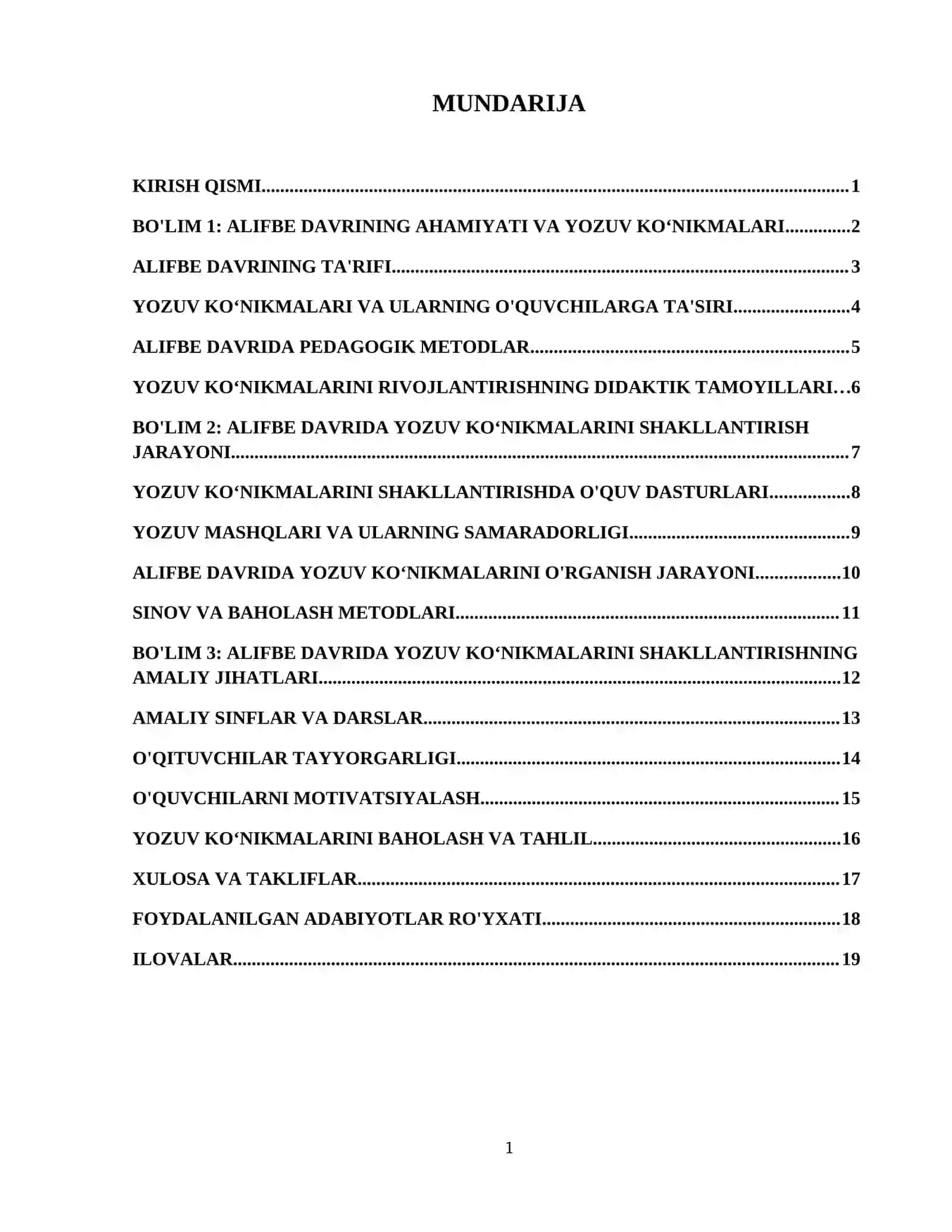 Alifbe davrida yozuv ko‘nikmalarini shakllantirish 2