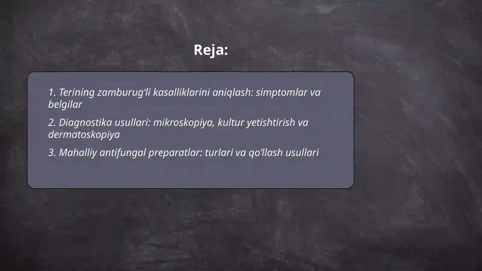 Terining zamburuğli kasalliklari bilan oğrigan bemorlarni parvarishlash 2