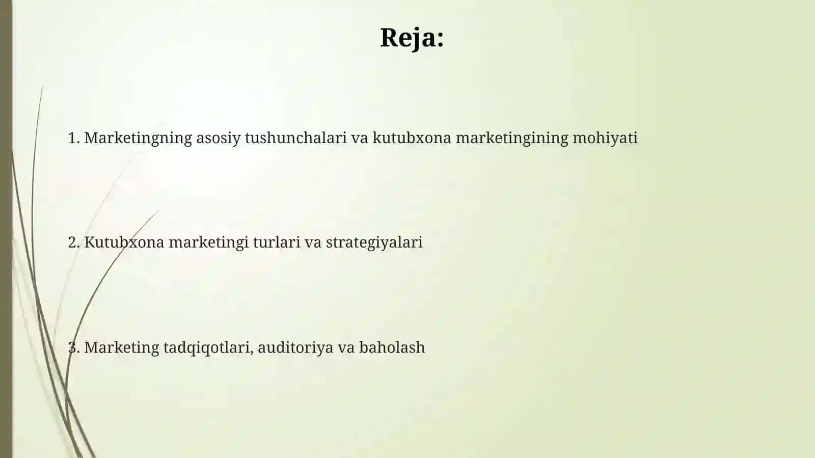Axborot- kutubxona faoliyati marketingi: asosiy tushunchalari, mohiyati va turlari 2