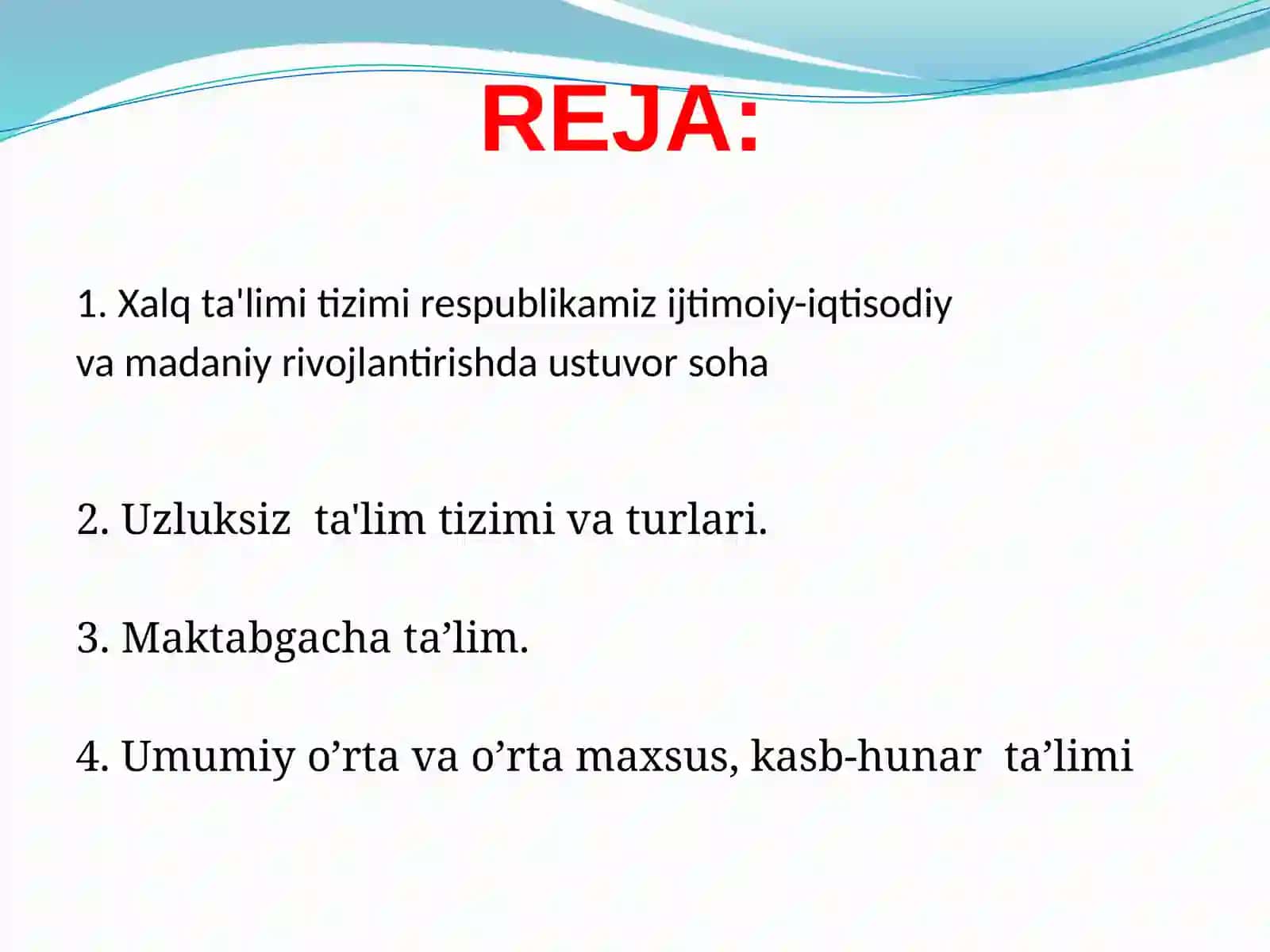XALQ TA'LIMI TIZIMI RESPUBLIKAMIZ IJTIMOIY-IQTISODIY VA MADANIY RIVOJLANTIRISHDA USTUVOR SOHA 2