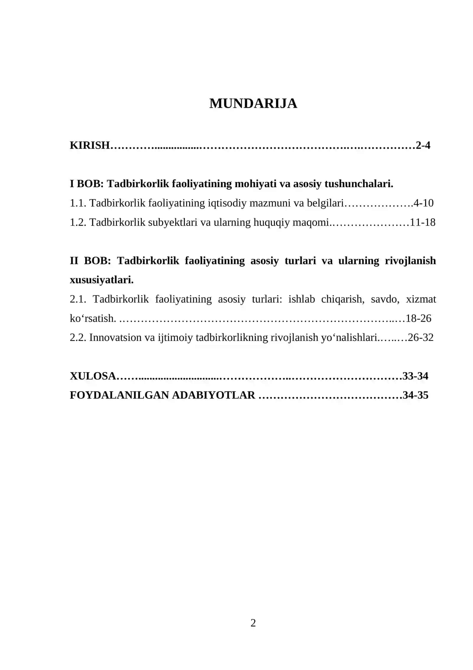 KREATIV IQTISOD FANIDAN TAYYORLAGAN KURS ISHI 2