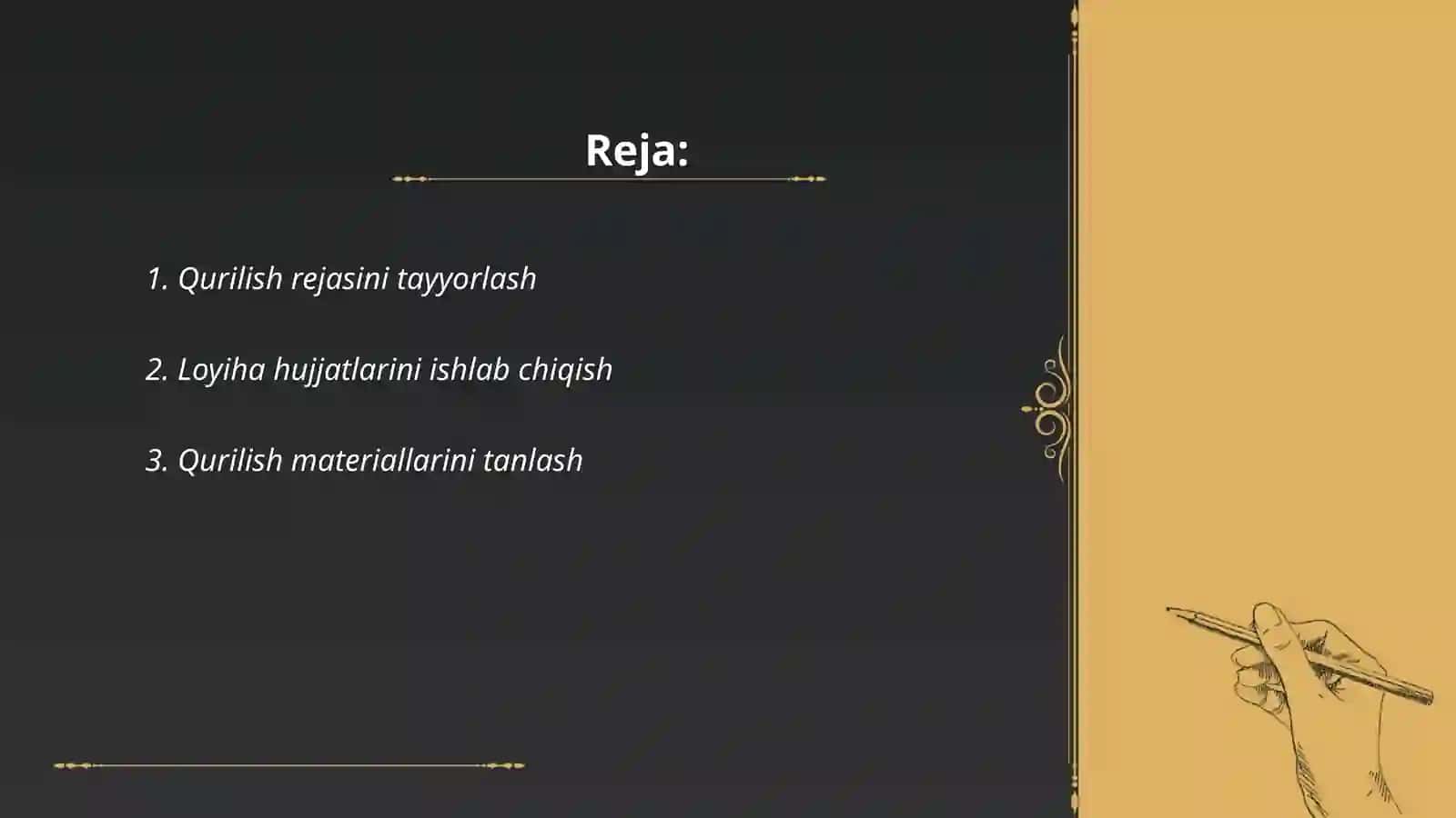 Qurilish rejasi 2