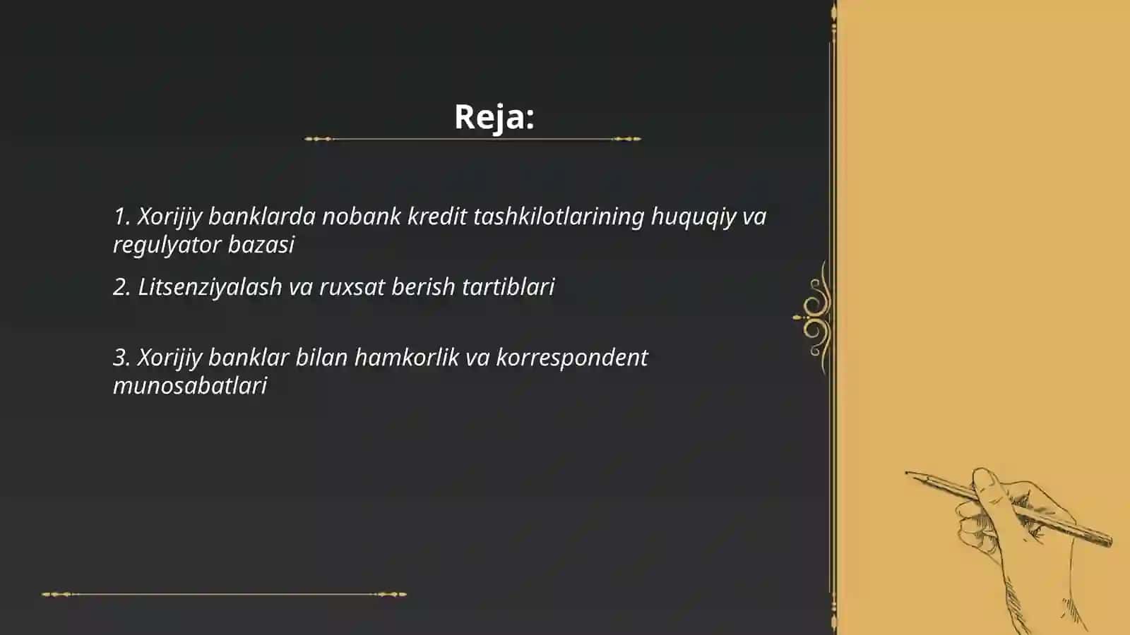 Xorijiy banklarda nobank kredit tashkilotlari faoilayati 2