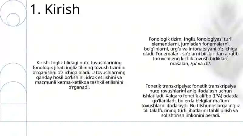 The Phonological Aspect Of The English Speech Sounds 2