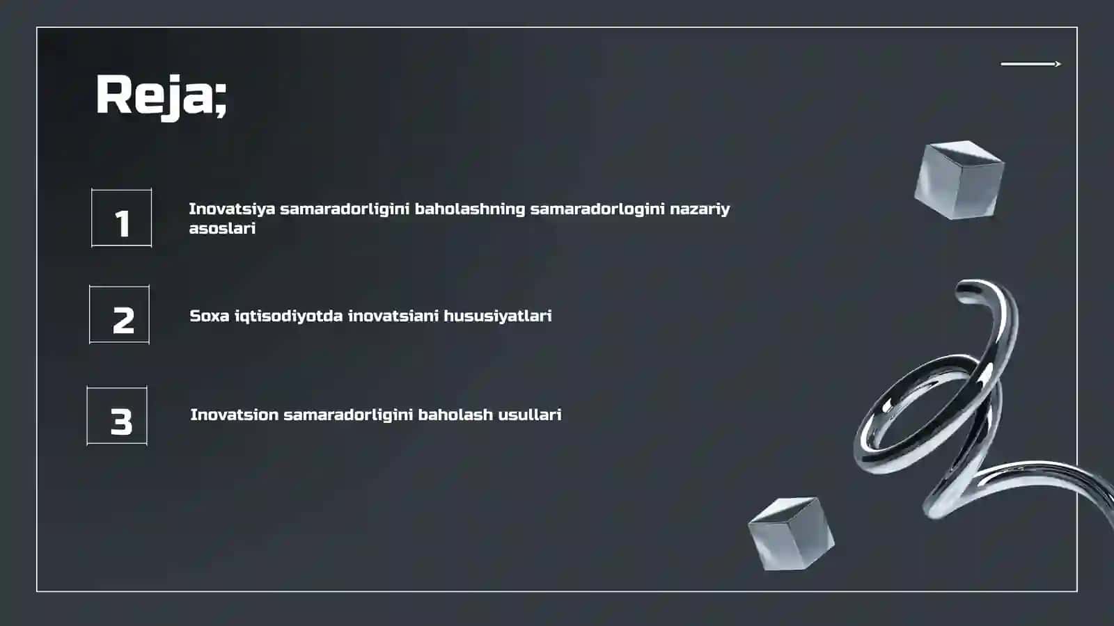 Inovatsiya Samaradorligini Baholash 2